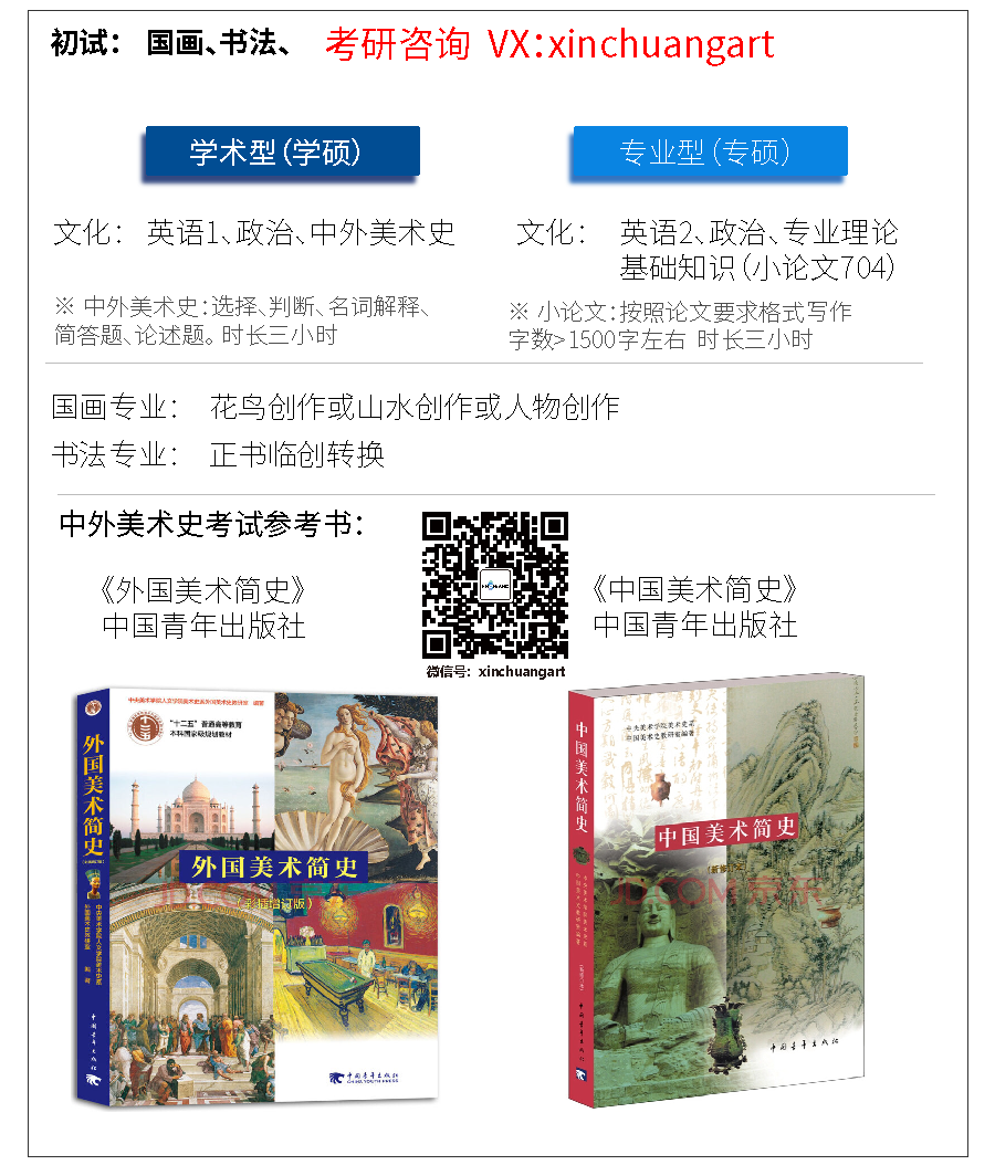 2020年天津美术学院「国画、书法、书画鉴定与修复」硕士研究生初试